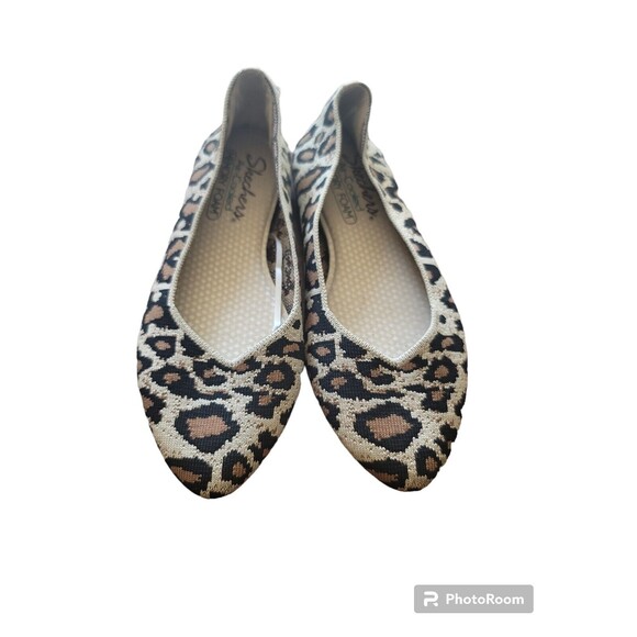 Skechers Cleo Claw-Some Slip On Size 6.5 Fit Leopard Print Memory Foam Comfort - Picture 3 of 5